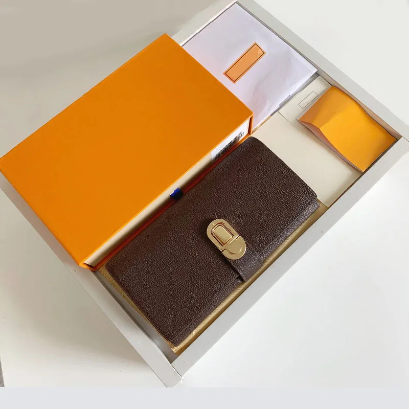 

Top luxury design women's Leather Wallet New Classic belt buckle card slot fashionable photo framemultifunctional Long Wallet