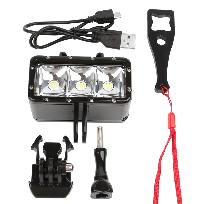 Водонепроницаемый Дайвинг свет высокой мощности Диммируемый светодиодный