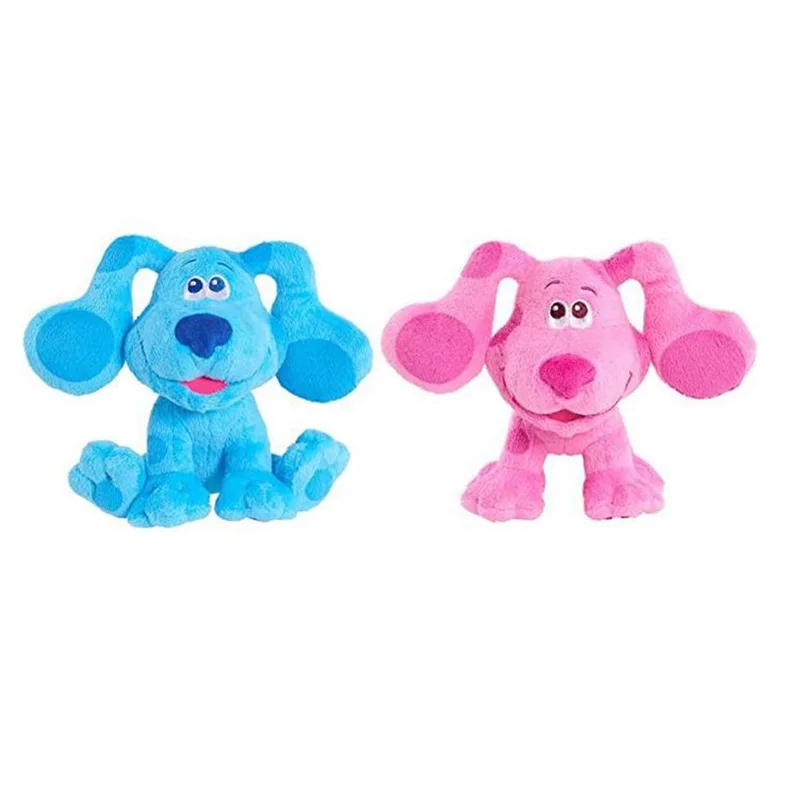 

2Pcs/Lot Blue's Clues & You! Beanbag Plushie Doll Blue Pink Dog Soft Stuffed Animals Kawaii Christmas Toys