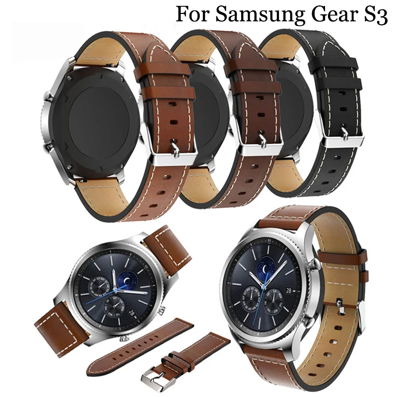 Новый 22 мм заостренный белый кожаный ремешок для Samsung Gear S3 часы 46 Huami Amazfit GTR 47