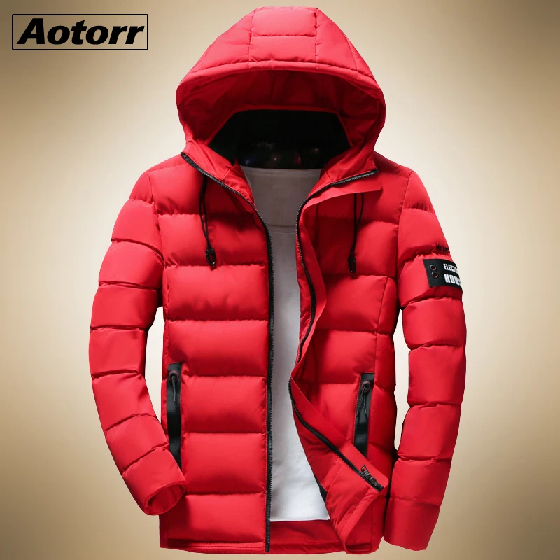 

2020 New Winter Parkas Mens Coats Male jackets Casual Thick Hooded Waterproof Zipper Outwear Warm Overcoats Men's Clothing
