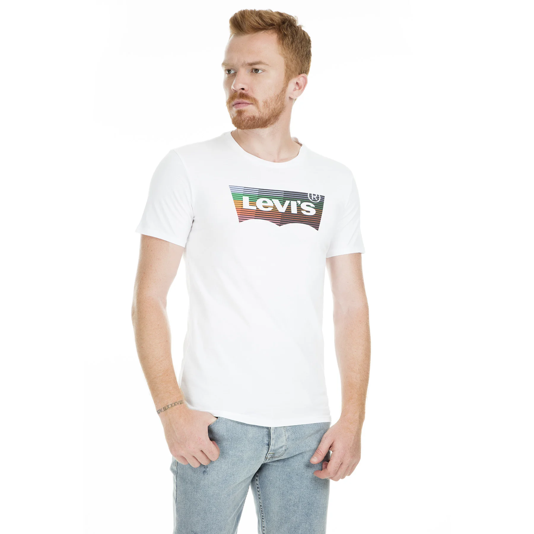 Вышитая Футболка Levi's 22489|Мужские футболки| |