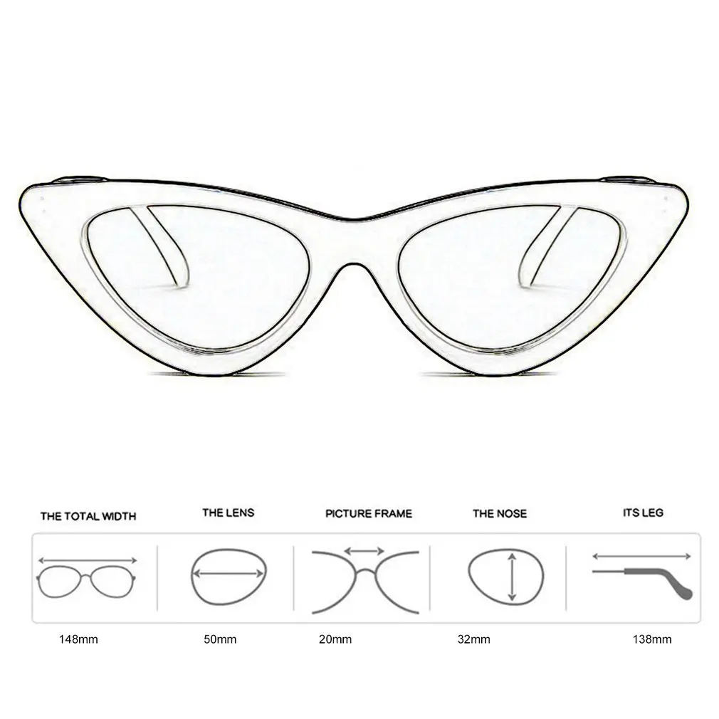 

Triangle Vintage Cheap Cute Sexy Retro Cat Eye Sunglasses Women Small Black White Sun Glasses Red Female UV400 Gafas 2018 New