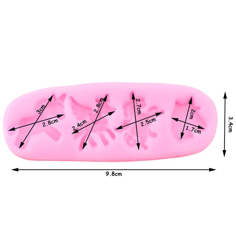 Силиконовые формы единорога для детского дня рождения помадка кекса инструменты