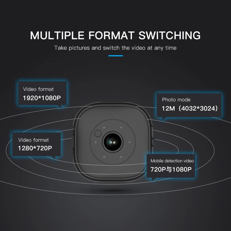 H9 Mini Camera Hd 1080P Ir Night Version Voice Video Recorder Motion Detection Invisible Cam Dv Dvr Digital Camcorder | Безопасность и
