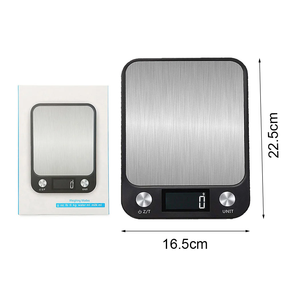 

LCD Display 5kg/1g Multi-function Digital Food Kitchen Scale Stainless Steel Weighing Food Scale Cooking Tools Balance