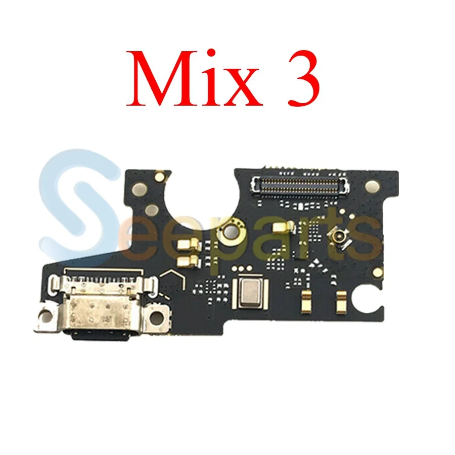 

For Xiaomi Mix 3 USB Charging Port Flex Cable Max 2 Board Microphone Mic Flex Cable For Xiaomi Mix Power Charger Dock USB Port