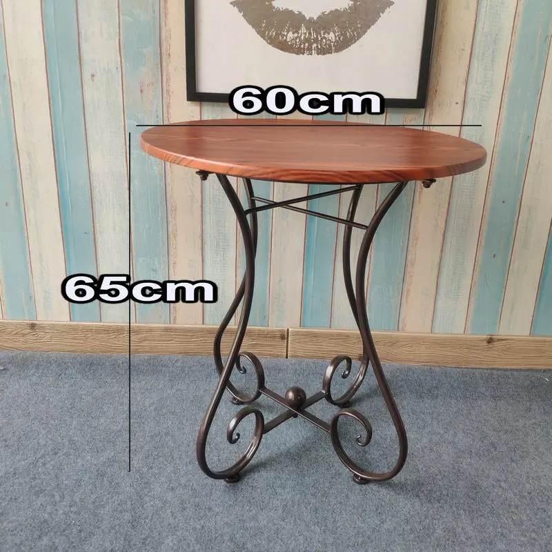 

European Wrought Iron Small Circle Table Sofa Edge Several Modern Concise Leisure Time Balcony Ins Small Tea Table Coffee Form