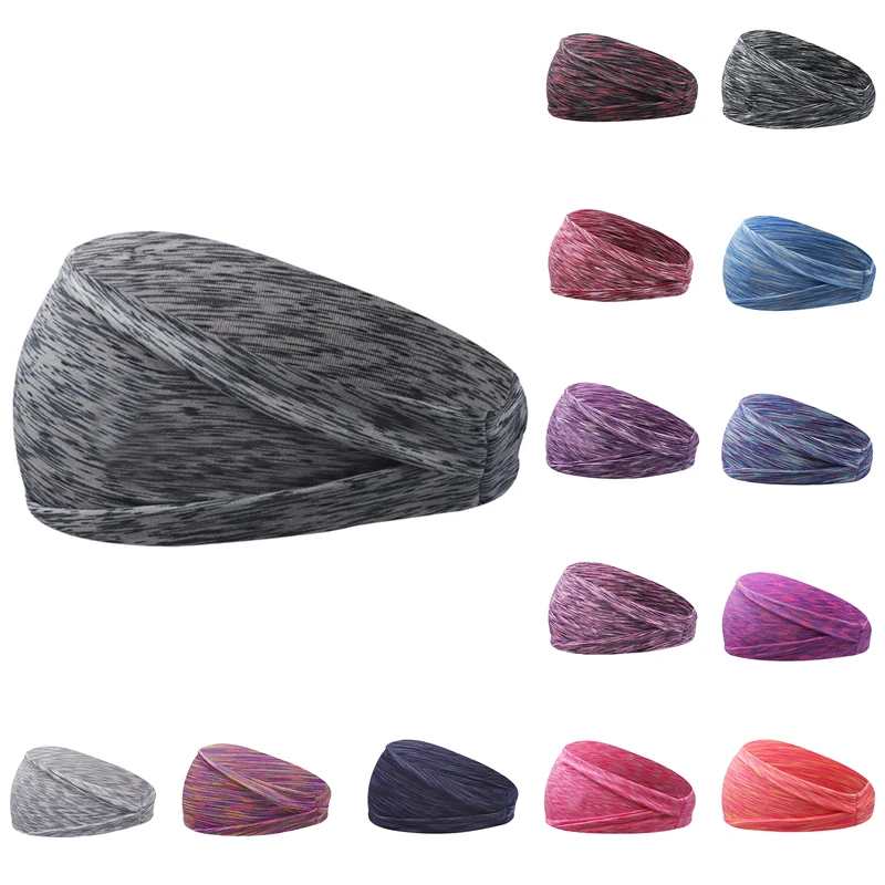 Эластичная Повязка на голову для мужчин и женщин Спортивная впитывающая