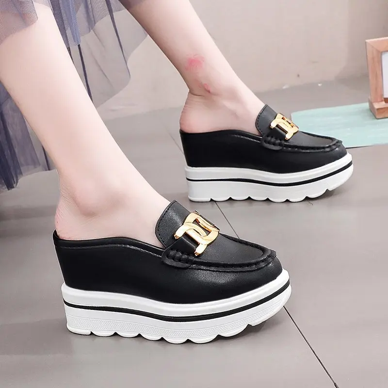 Кроссовки на танкетке женские босоножки Шлепанцы мюли каблуке туфли платформе