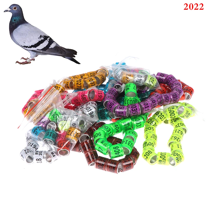 

20Pcs 2022 Multicolor Pigeon Foot Ring Foriegn Earrings Durable Bird Ring Supplies