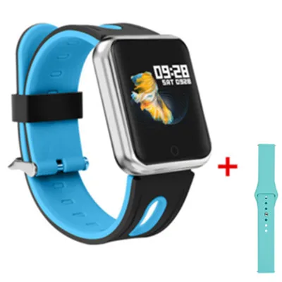 silver add strap Bluetooth умные часы P68 с поддержкой кровяного кислорода, давления, сердечного ритма, IP68 Водонепроницаемые спортивные Смарт-часы для xiaomi huawei iphone - Цвет: silver add strap