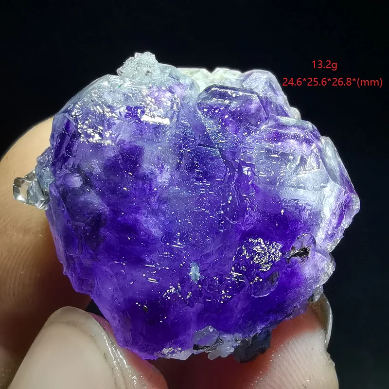 

3.5-10.4gNatural rare purple fluorite mineral specimen and stone decoration healing energy QUARTZ GEM
