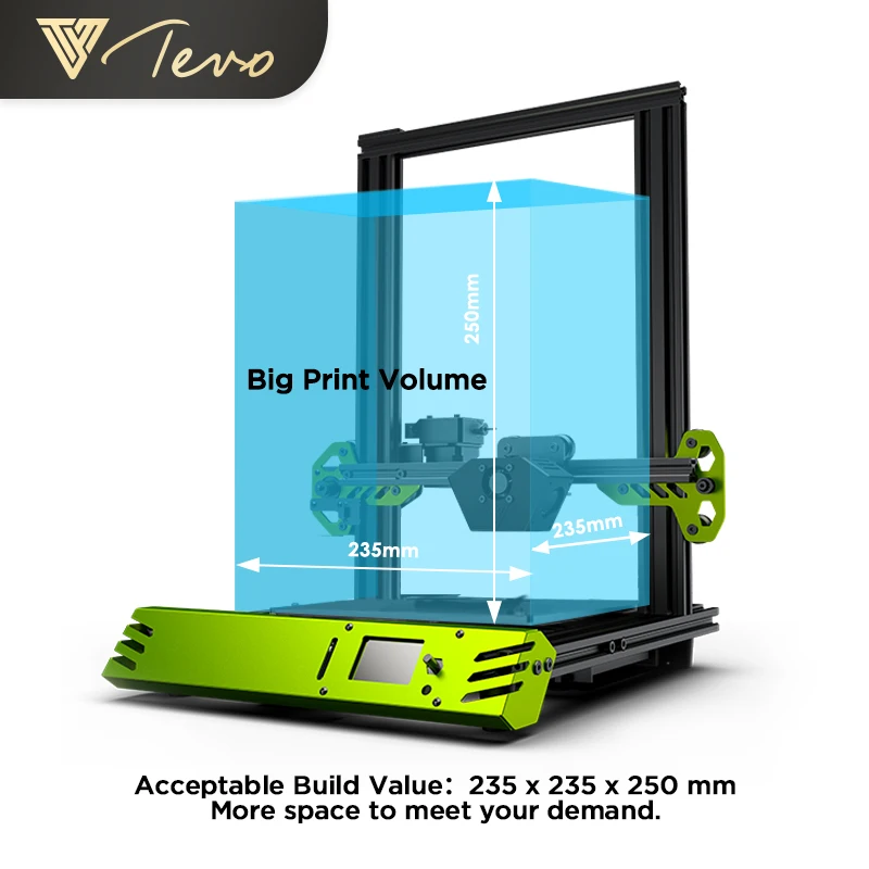 3D принтер TEVO Tarantula Pro самый доступный набор сделай сам в 2019 году новейший