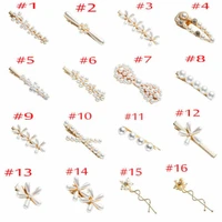 korean fashion pearl hair clips for women girls elegant snap barrettes hairpins hairgrips hair accessories styling tools