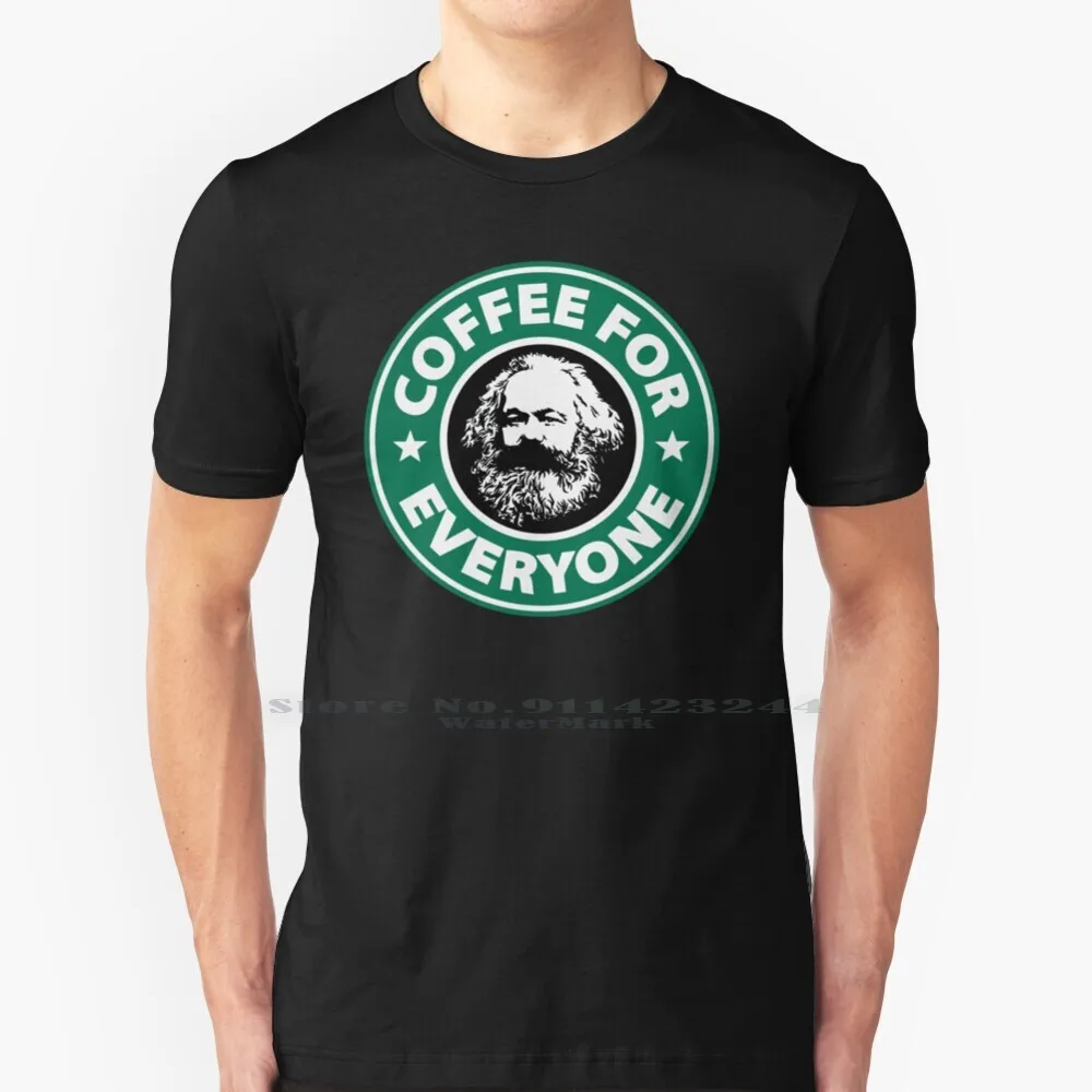 

Футболка Marx с социалистическим кофе, хлопковая, 6XL, забавная, Marx, Marxist, социализм, Коммунистический коммунизм, Dsa, демократические социалисты Америки