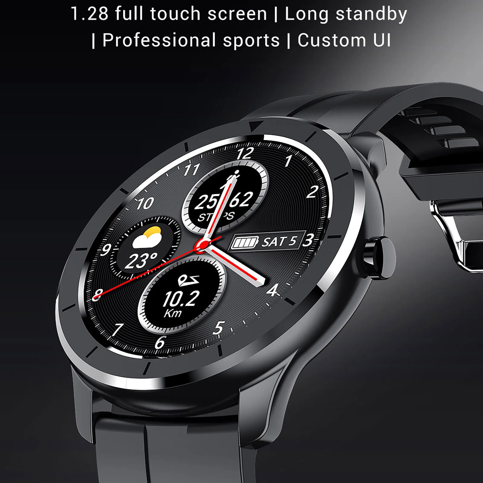 

2020 T6 Bluetooth Call Watch Smart Watch For Men And Women Full Touch Fitness Tracker Blood Pressure Smart Clock Smart Watch#g3
