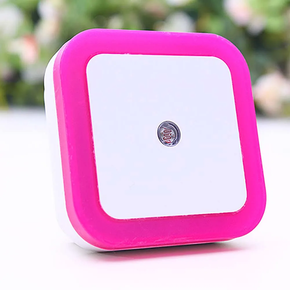 Светодиодный ночной Светильник Сенсор Управление ЕС США Plug Новинка квадратный