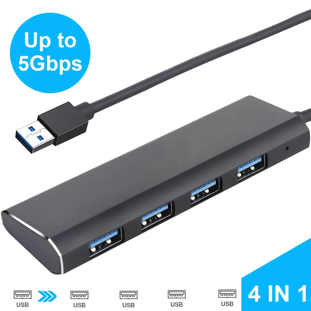 

4in1 USB 3.0 HUB 4 Port Adapter Multi USB Splitter High Speed OTG for MacBook HP DELL PC Computer Accessories Adaptador