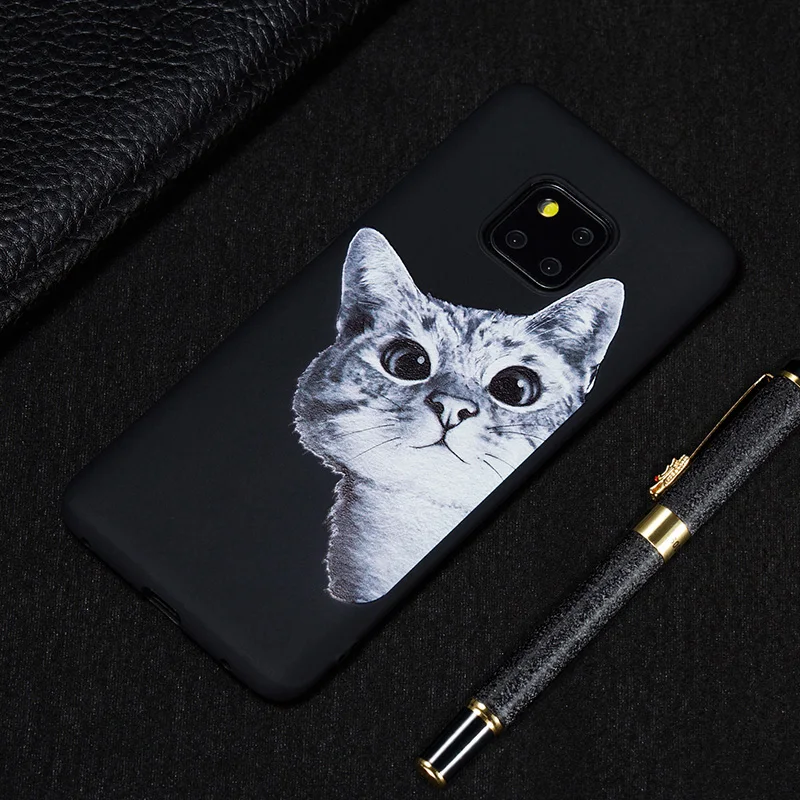 Чехол для телефона из мягкого силикона ТПУ с рисунком Чехлы для huawei P30 P20 Mate20 Lite Pro Honor 8X 8lite 9 10lite V20 Капа космическая планета Луна задняя крышка