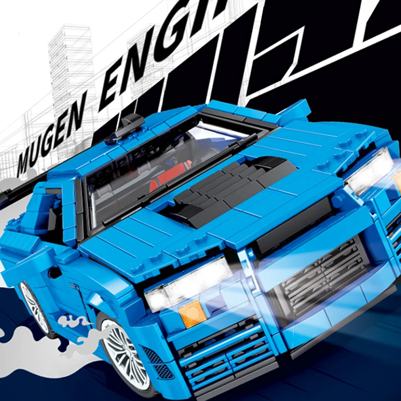 Городской механический гоночный автомобиль модель строительные блоки MOC