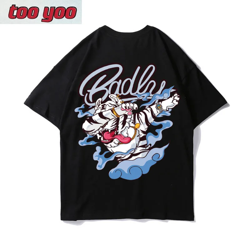 

2021 Summer Casual Short Sleeve Men Shirt Cool Printed Hip Hop tee Streetwear men T-shirt Loose Top T shirt Menswear