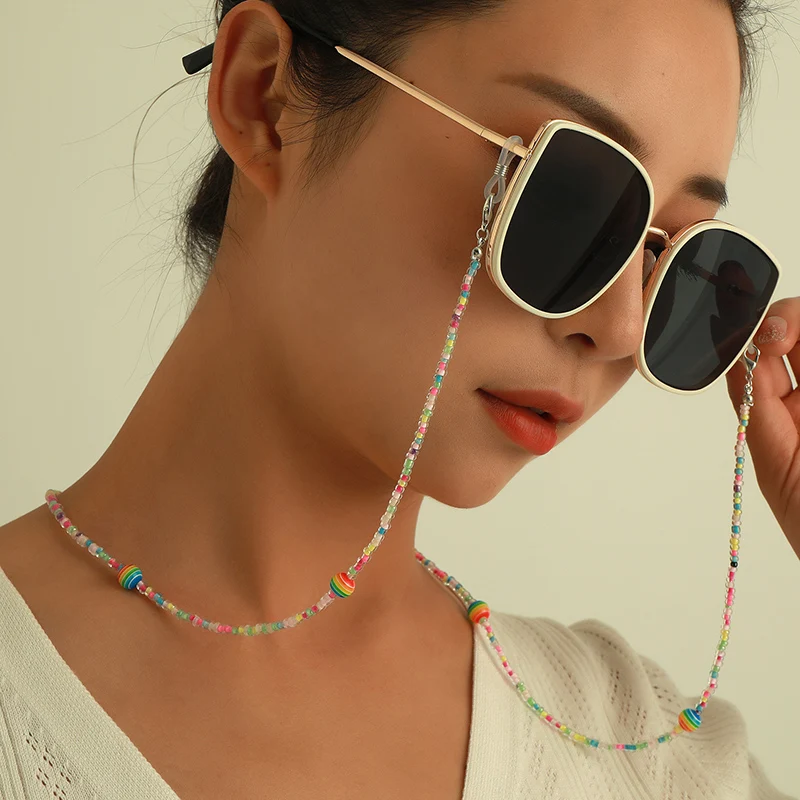

Bohemia Colorful Beads Eyeglasses Chain Neck Strap Rope Eyewear Hanging Jewelry