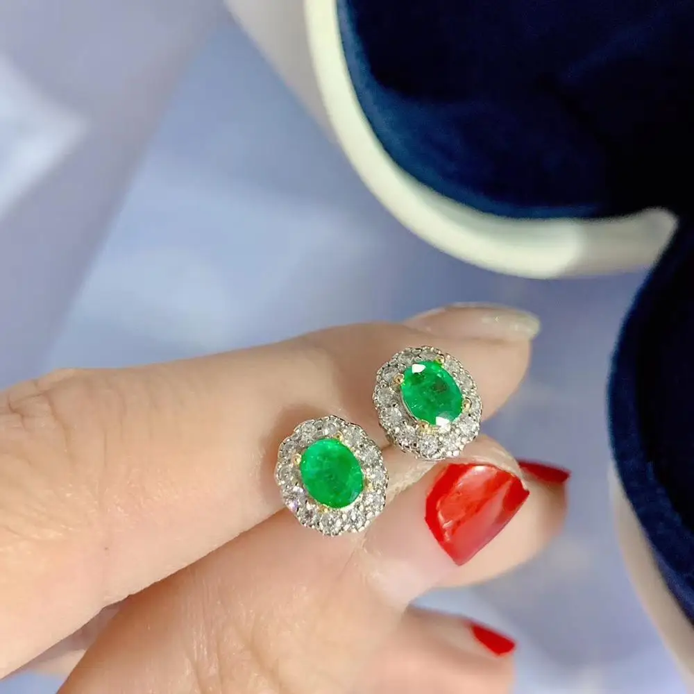 Изысканные серьги с зеленым изумрудом, серебряные серьги для девочек, натуральный драгоценный камень, серебро 925 пробы, подарок на день рождения для девочек, распродажа