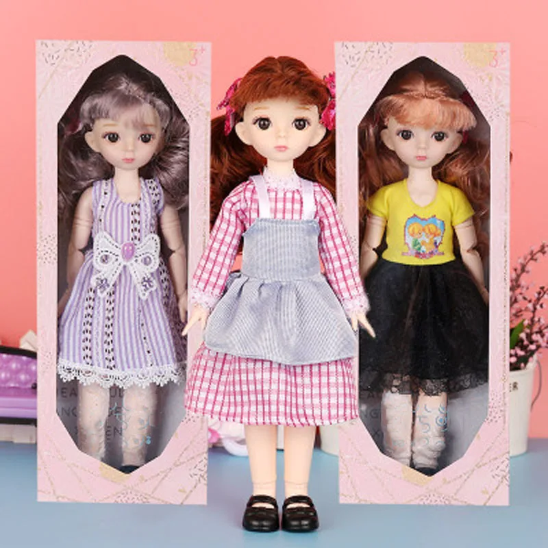 Подвижная шарнирная кукла мультяшная сделай сам с одеждой девочка пересекающая