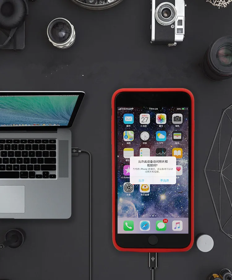 4000 мА/ч чехол для беспроводного аккумулятора для iPhone 6, 7, 8 plus, чехол для аккумулятора, Qi, Беспроводная зарядка, Совместимый Чехол для питания для 7, 8 plus
