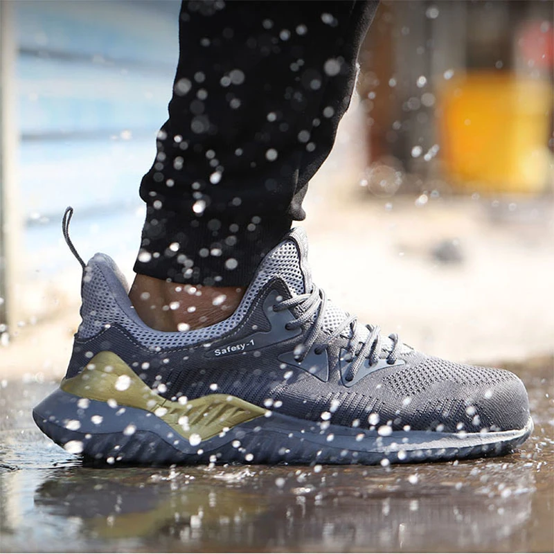 Защитные рабочие ботинки XPUHGM для мужчин и женщин со стальным носком