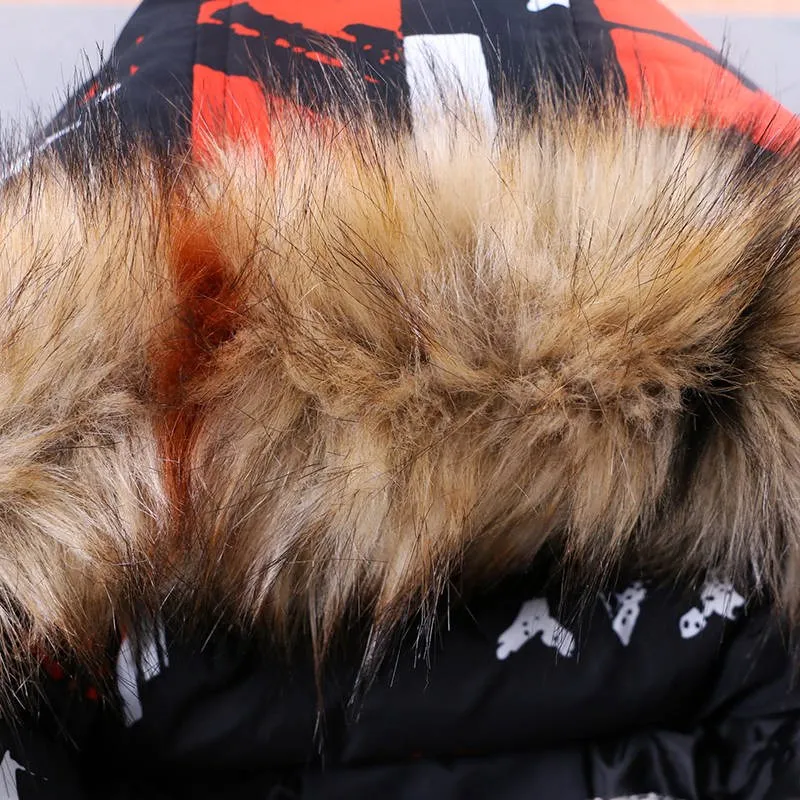 Rlyaeiz/качественные модные зимние куртки для мальчиков Повседневная парка с