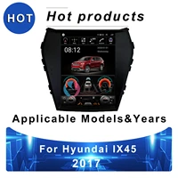 tesla style vertical android smart car radio for for hyundai ix45 2017 gps navigator for car dab carplay bluetooth with radio