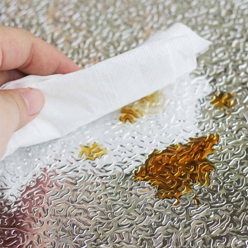 Маслостойкие кухонные наклейки 40x100 см водонепроницаемые обои алюминиевая