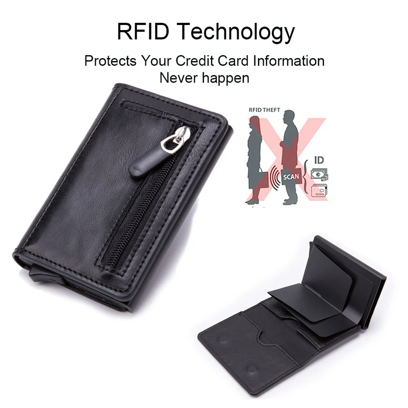 Rfid держатель для кредитных карт Чехол Алюминиевый металлический Airtag кошелек