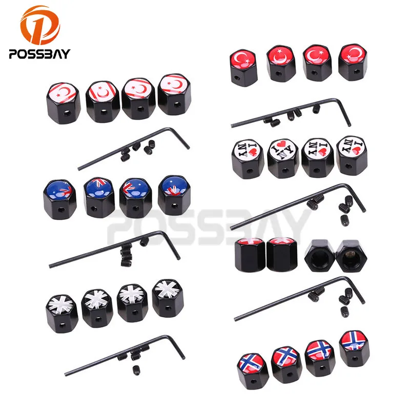 Posbay 4 шт./компл. противоугонные колпачки