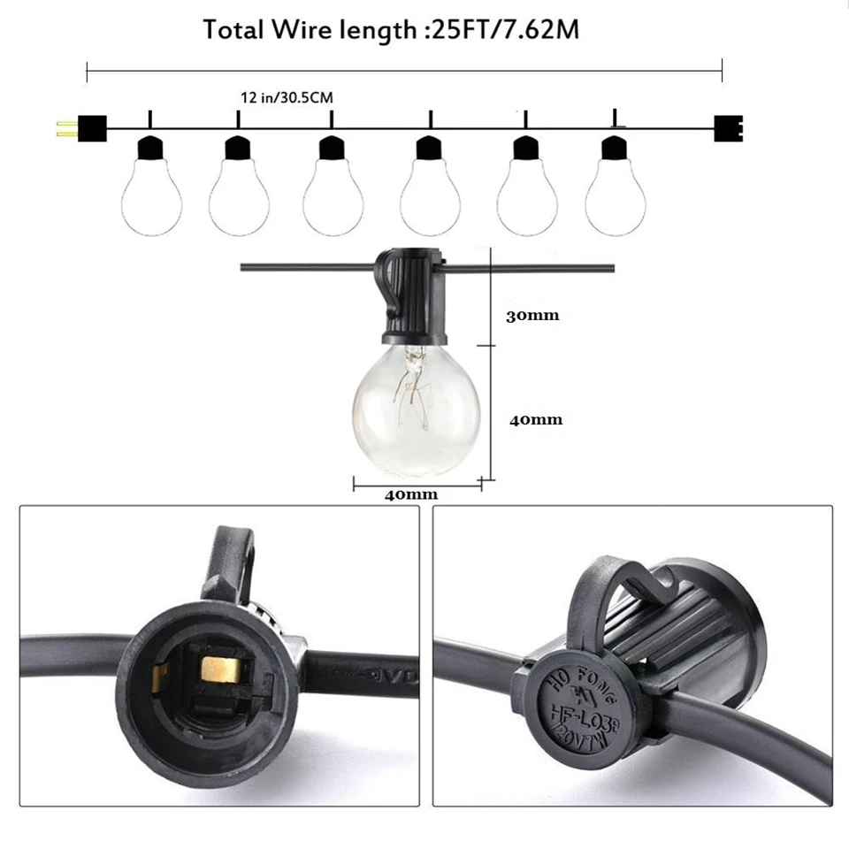 Рождественская Свадебная гирлянда сказочная лампочка светодиодный Глобус