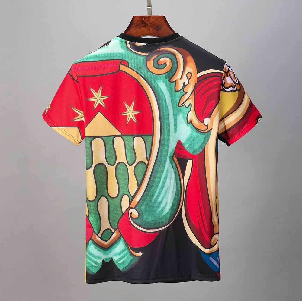 DUYOU 2020 мужские дизайнерские футболки с принтом волны Хлопковая женская футболка