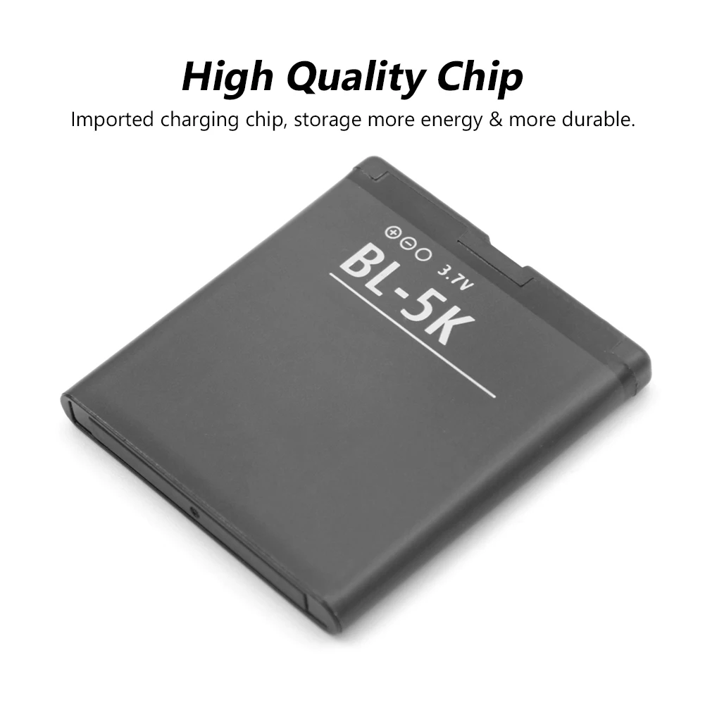 3 7 V 1200MAh перезаряжаемая литиевая флейта 5K BL5K батарея для Nokia N85 N86 8MP N87 2610S 701 Oro X7