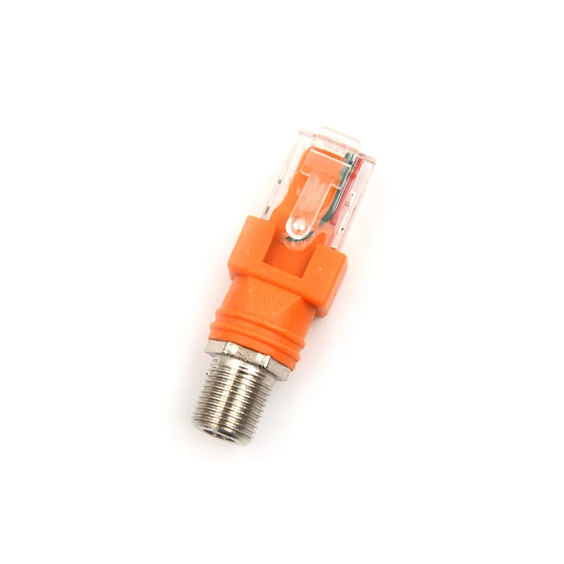 

New F Female to RJ45 Male Coaxial Coax Barrel Coupler Adapter RJ45 to RF Connector