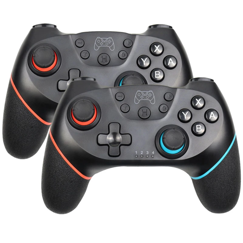 Red-Blue-2 Беспроводной игровой контроллер, джойстик для Nintendo Switch Console, Bluetooth Gamepad Pro Joypad для Android/PC, аксессуары для управления - Цвет: Red-Blue-2