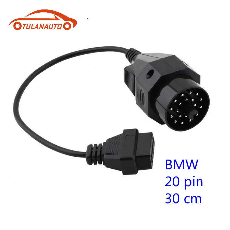 TULANAUTO автомобильный OBD удлинитель II адаптер OBD2 20PIN до 16 PIN разъем e36 e39 X5 Z3 для