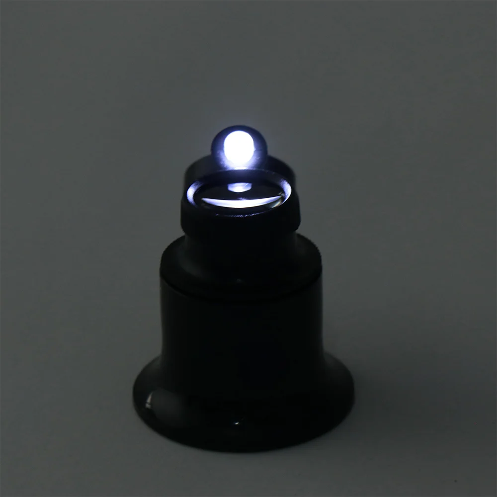 

1Pcs 20x Monocular Magnifier Jewelry Watchmakers Watch Repair Tool Magnifying Glass Loupe With LED Light