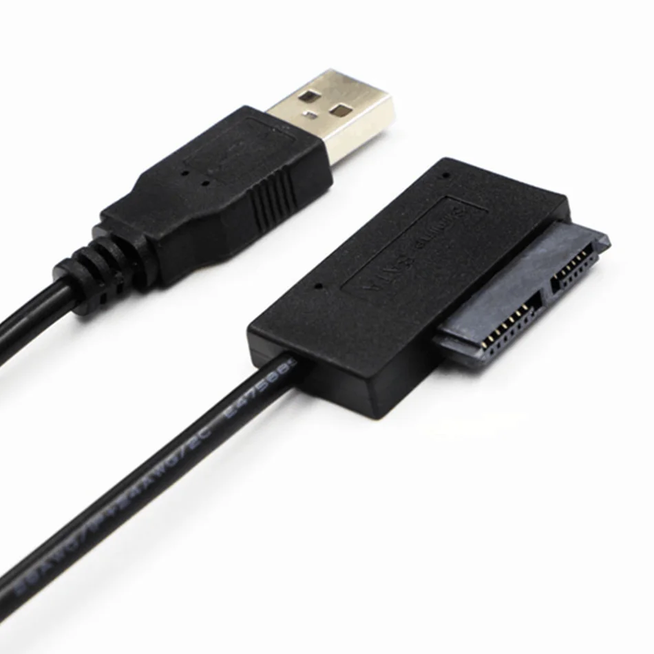 Адаптер WVVMVV USB 2 0 для Mini Sata II 7 + 6 13Pin кабель-преобразователь ноутбука CD/DVD ROM