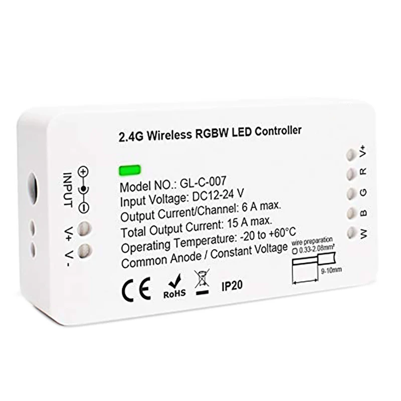 

Регулятор светодиодной ленты ZigBee, переключатель светильник RGB CCT с регулируемой яркостью, работает с приложением и голосовым управлением дл...