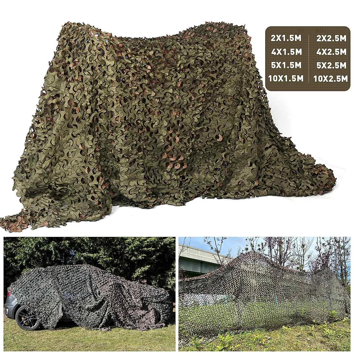 

Камуфляжная сетка 5/10x2,5 м 5/10x1,5 м