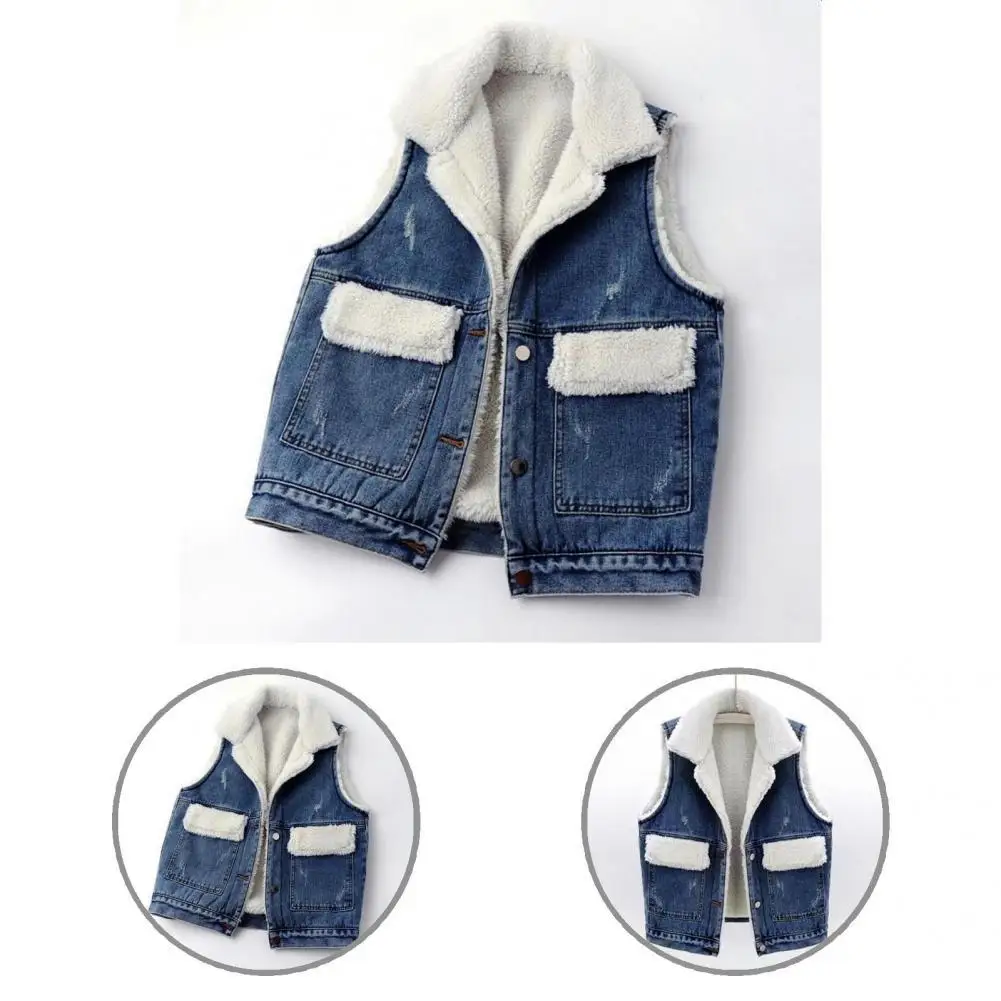

Модный пуховой жилет из денима, женский жилет без рукавов, свободный крой, теплый, в стиле бойфренда, женская верхняя одежда, жилет