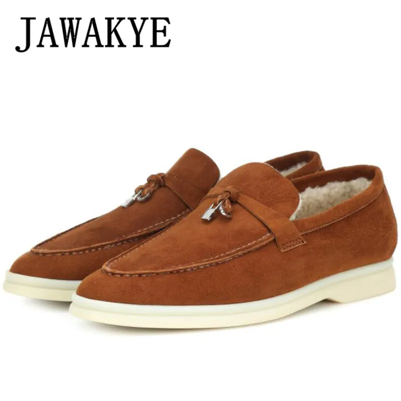 Новые черные замшевые шерстяные повседневные ботинки мужские для прогулок с