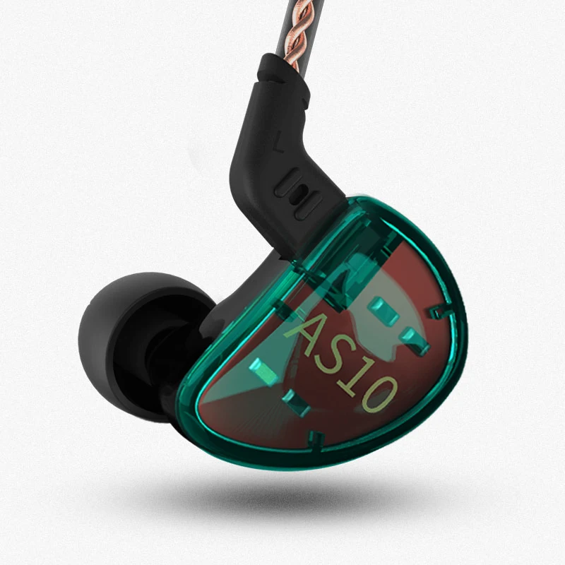 Наушники вкладыши AK KZ AS10 5BA сбалансированные Hi Fi наушники для бега спорта ZS10 BA10 ZS6
