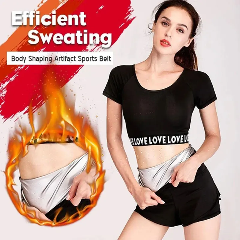 

Body Shaping Sports Belt Sweat Slimming Belt Tummy Control Shapewear Fat Burning Waist Trainer Cincher FOU99